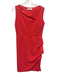 Chiara Boni Size 46 Coral Pink Polymide Blend Sleeveless Cut Out Dress Coral Pink / 46