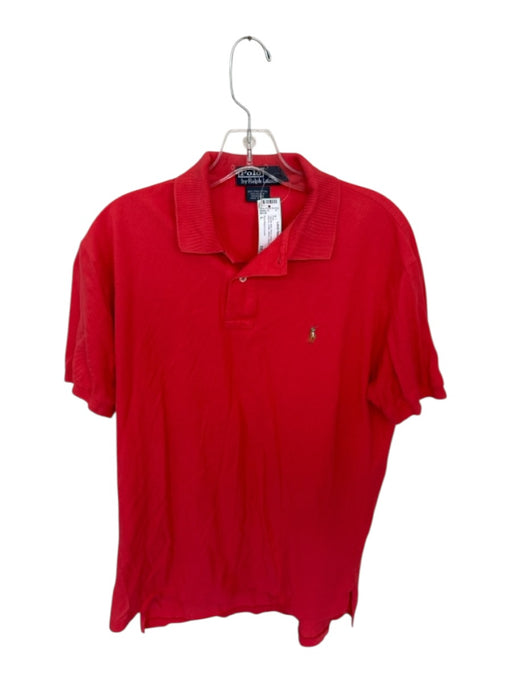 Polo Ralph Lauren Size L Tomato Red Pima Cotton Solid Collar Men's Polo Tomato Red / L