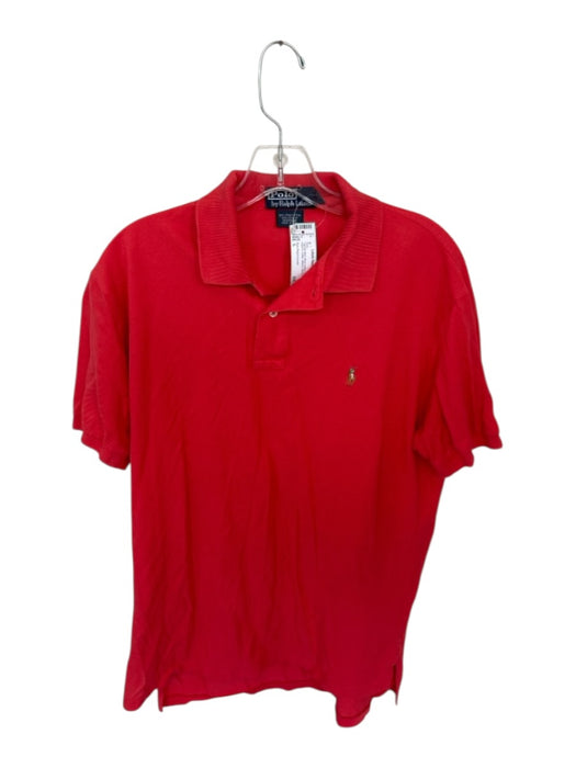 Polo Ralph Lauren Size L Tomato Red Pima Cotton Solid Collar Men's Polo Tomato Red / L