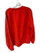 For All Mankind Size L Red & Black Cotton Striped Embroidered Sweatshirt Red & Black / L