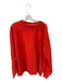 For All Mankind Size L Red & Black Cotton Striped Embroidered Sweatshirt Red & Black / L