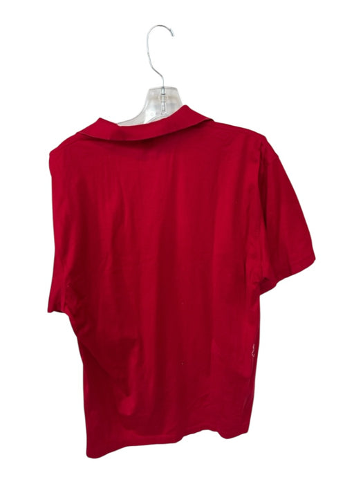 Bryon Nelson Size M Red Cotton UGA patch logo 1/4 Button Men's Polo Red / M