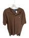 Ralph Lauren Size L Brown Cotton Quarter Button Collar Full Length Men's Polo Brown / L