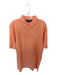 Polo Golf Size L Orange Pima Cotton Striped Polo Collar Men's Polo Orange / L