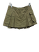 Pilcro Size 25 Army Green Cotton Utility Pockets Pleat Detail Mini Skirt Army Green / 25
