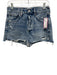 Agolde Size 27 Medium Wash Cotton Denim Raw Hem Button Fly Cutoff Shorts Medium Wash / 27