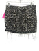 Mother Superior Size 28 Gray & Taupe Cotton Blend Denim Raw Hem Mini Skirt Gray & Taupe / 28