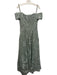 Lara Size 10 Sage green Polyester Tulle Floral Lace Off Shoulder A line Gown Sage green / 10