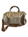 Purse N Gold Faux Leather Zip Top Handle Removable Strap Duffle Bag Gold / L