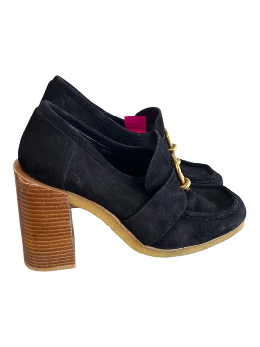 Frame Shoe Size 39 Black & Brown Leather Upper Suede Gold Hardware Shoes Black & Brown / 39