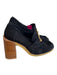 Frame Shoe Size 39 Black & Brown Leather Upper Suede Gold Hardware Shoes Black & Brown / 39