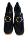 Frame Shoe Size 39 Black & Brown Leather Upper Suede Gold Hardware Shoes Black & Brown / 39