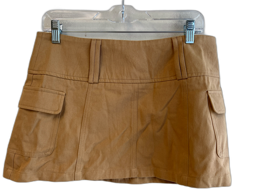 Superdown Size Medium Tan No Fabric Tag Back Zip Wide Waist Band Pockets Skirt Tan / Medium