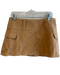 Superdown Size Medium Tan No Fabric Tag Back Zip Wide Waist Band Pockets Skirt Tan / Medium