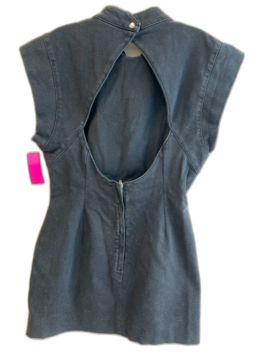 Isabel Marant Size Est Small Black No Fabric Tag Open Back Back Zip Dress Black / Est Small