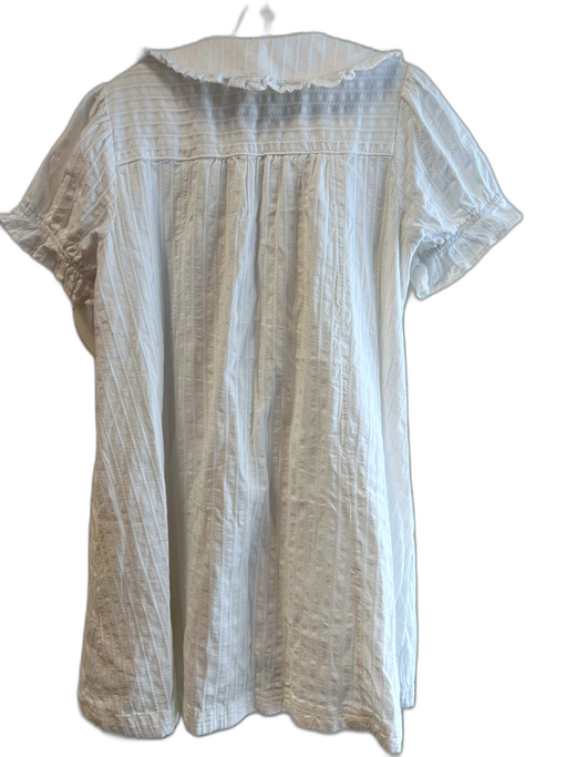 Pilcro Size Medium White Cotton & Acetate Round Container Button Down Dress White / Medium