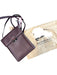 Burberry Purple Leather Cross Body Snap Closure Dust bag incl. Zip Pocket Bag Purple / NWT
