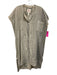 Hannoh Wessel Size S / 36 Cream & Navy Blue Cotton Blend Drop Shoulder Dress Cream & Navy Blue / S / 36