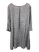 Bryn Walker Size S Light Gray Linen Boat Neck Trumpet Sleeve Shift Dress Dress Light Gray / S