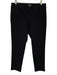 Eileen Fisher Size M Black Viscose Blend Elastic Waist Straight Leg Pants Black / M