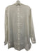 Lafayette 148 Size 10 White Cotton Blend Long Sleeve Button Up Collar Top White / 10
