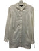 Lafayette 148 Size 10 White Cotton Blend Long Sleeve Button Up Collar Top White / 10