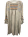 Tory Burch Size M Gray, Yellow, Blue Linen Blend Long Sleeve Geometric Dress Gray, Yellow, Blue / M