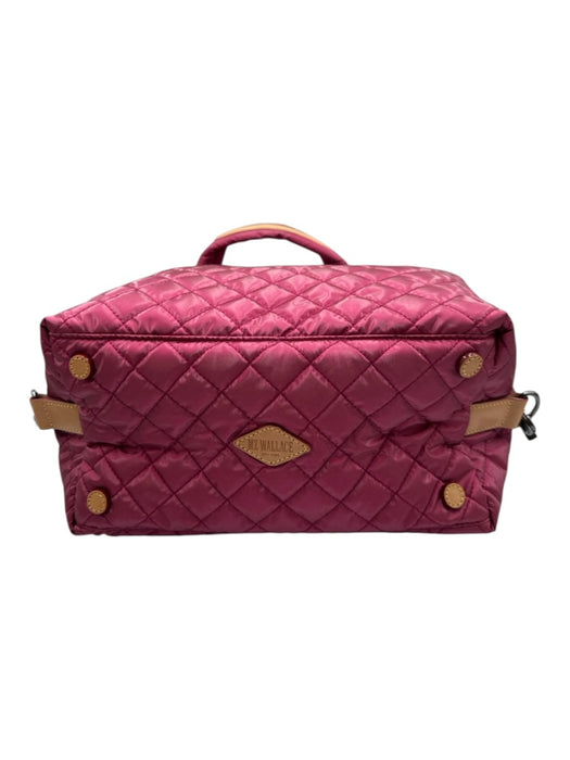 MZ Wallace Dark Pink Nylon Shoulder Strap Quilted Crossbody Strap Incl Bag Dark Pink / M