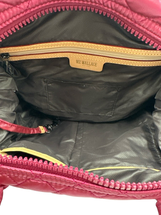 MZ Wallace Dark Pink Nylon Shoulder Strap Quilted Crossbody Strap Incl Bag Dark Pink / M