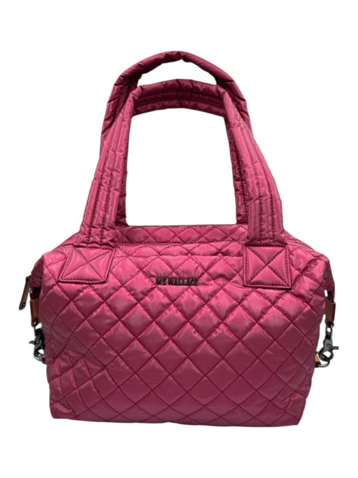 MZ Wallace Dark Pink Nylon Shoulder Strap Quilted Crossbody Strap Incl Bag Dark Pink / M