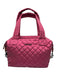 MZ Wallace Dark Pink Nylon Shoulder Strap Quilted Crossbody Strap Incl Bag Dark Pink / M