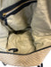 Kempton & Co Beige & Black Leather Shoulder Strap Woven Pockets Tote Bag Beige & Black / L