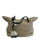 Kempton & Co Beige & Black Leather Shoulder Strap Woven Pockets Tote Bag Beige & Black / L