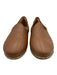 Charix Shoe Size 37 Brown Leather Rubber Sole Stitching Slip On Flats Brown / 37