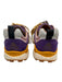 Flower Mountain Shoe Size 7 Purple, Gray, Yellow Nylon Suede Laser Cut Sneakers Purple, Gray, Yellow / 7