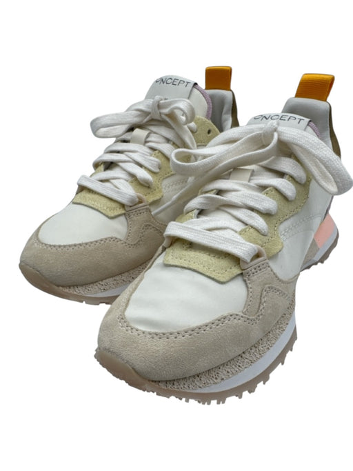 Oncept Shoe Size 6.5 White, Purple, Pink Nylon Suede Lace Up Sneakers White, Purple, Pink / 6.5