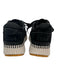 Chloe Shoe Size 37 Black & Gray Nylon Suede Woven Speckled Lace Up Sneakers Black & Gray / 37