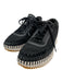 Chloe Shoe Size 37 Black & Gray Nylon Suede Woven Speckled Lace Up Sneakers Black & Gray / 37