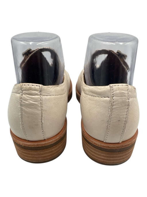 Kork-Ease Shoe Size 7 Cream White Leather Upper Buckle Straps Split Top Derby Cream White / 7