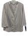 Foxcroft Size 14 Cream Gray Cotton Scalloped Edge 3/4 Sleeve Button Up Top Cream Gray / 14