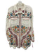 Biya Johnny Was Size M White, Blue, Pink Cotton Crinkle Embroidered Top White, Blue, Pink / M