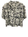 The Great Size L / 3 White & Black Cotton Button Down Line Art Print Top White & Black / L / 3