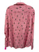 Frank & Eileen Size XL Pink, White, black Linen Pineapple Print Button Top Pink, White, black / XL