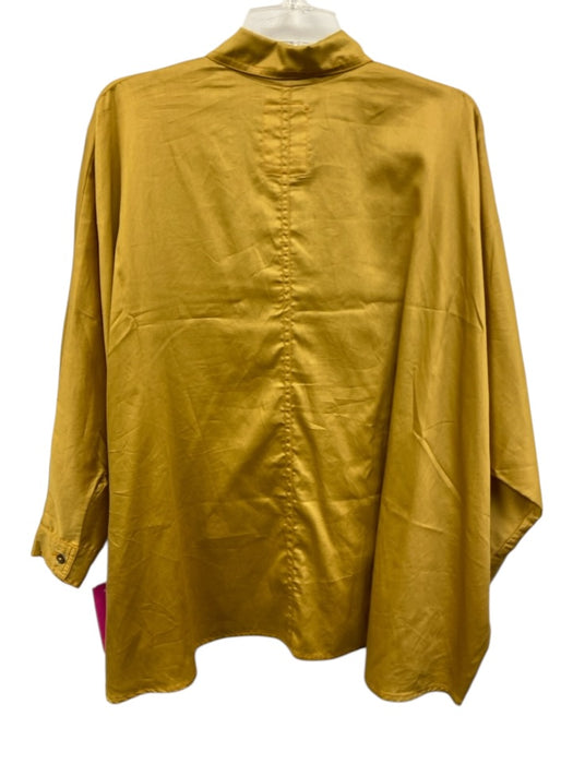 K. Swarth Pure Design Size One Size Mustard Yellow Cotton Dolman Long Sleeve Top Mustard Yellow / One Size