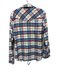 Aviator Nation Size XS Red, Blue, White Polyester Blend Long Sleeve Plaid Top Red, Blue, White / XS