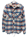Aviator Nation Size XS Red, Blue, White Polyester Blend Long Sleeve Plaid Top Red, Blue, White / XS