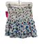 Loveshackfancy Size 8 Blue, Purple, White Cotton Smocked Waist Band Floral Skirt Blue, Purple, White / 8