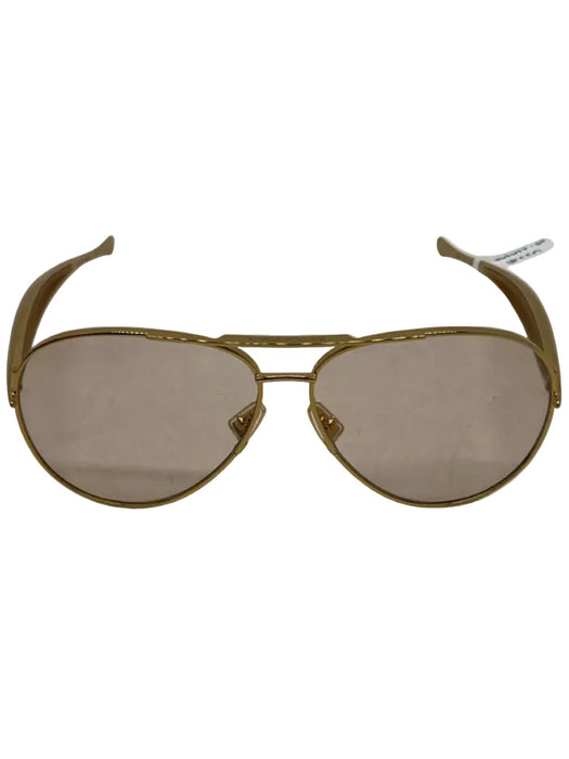 Bottega Veneta Gold Gold Tone Metal Tinted Aviator Sunglasses