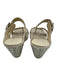 Donald J Pliner Shoe Size 10 Gold Leather Strappy Wedge Metallic Sandals Gold / 10