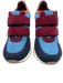 Sneex Shoe Size 6 Blue & Burgundy Suede Mesh Color Block Velcro closure Pumps Blue & Burgundy / 6